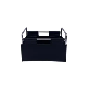 Porta Objetos Escritório Btc Metal Couro Sintético Preto