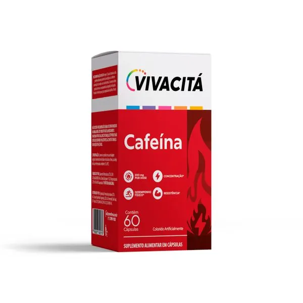 Vivacitá Cafeína 200mg 60 Cápsulas