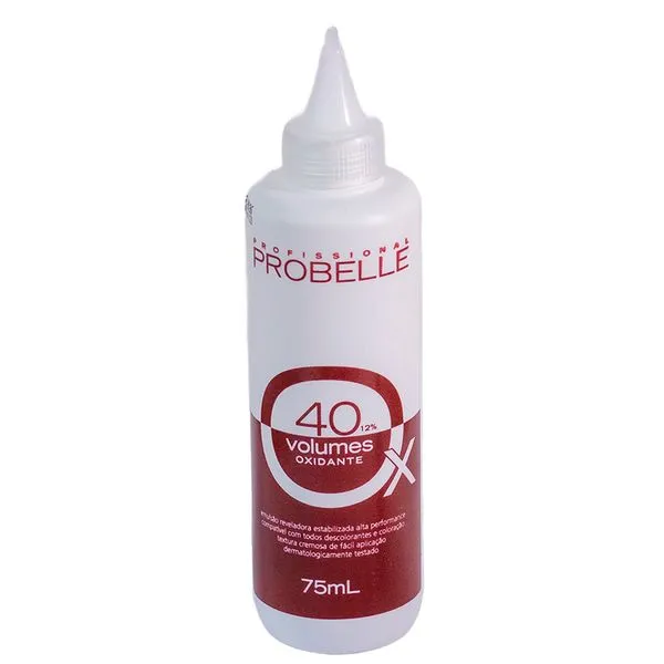 Água Oxigenada 40 volumes Probelle 75ml AGUA OXI 40VOL CR 75ML PROBELLE