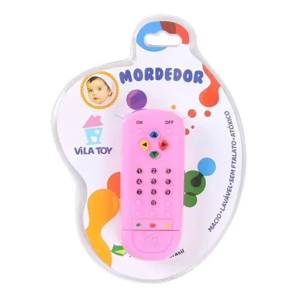 Mordedor Vila Toy Controle Remoto Rosa (MP)