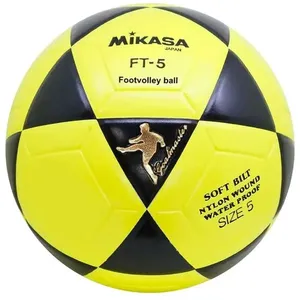 Bola de Futevôlei Couro Sintético Laminado Tamanho 5 Mikasa FT-5 (MP)