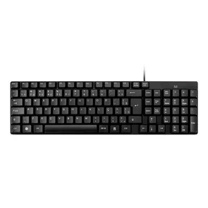 Teclado Com Fio Compacto Conexão USB Cabo de 120cm Resistente Água Preto Multi (Multilaser) - TC193OUT [Reembalado] TC193OUT