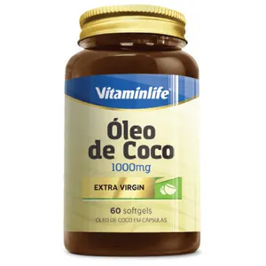 Óleo de Coco Extra Virgem Vitaminlife 60 cápsulas