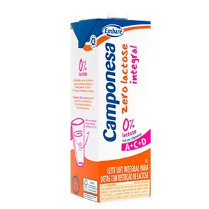 Leite Camponesa Zero Lactose Integral 1 Litro