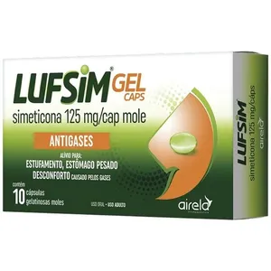 Lufsim Simeticona 125mg 10 Cápsulas Gelatinosa Airela