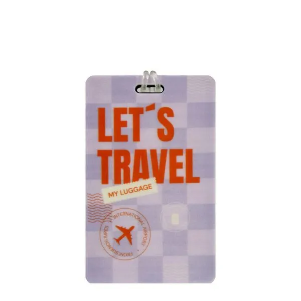 Tag Identificadora de Bagagem Let's Travel Slooth ROSA