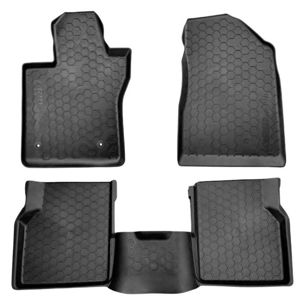 Jogo Tapete Bandeja 5 Peças Grid Jeep Compass 4 Portas 2016 A 2026 (MP)