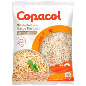 Peito de Frango Copacol Temperado Cozido e Desfiado 400g