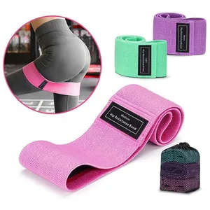Kit 3 Faixas Elásticas de Exercícios DK Hip Resistance Bands Rosa