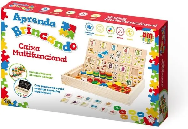 APRENDA BRINCANDO CAIXA MULTIFUNCIONAL- DM BRASIL