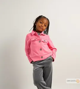 Jaqueta Moletom Basic Rosa - 6