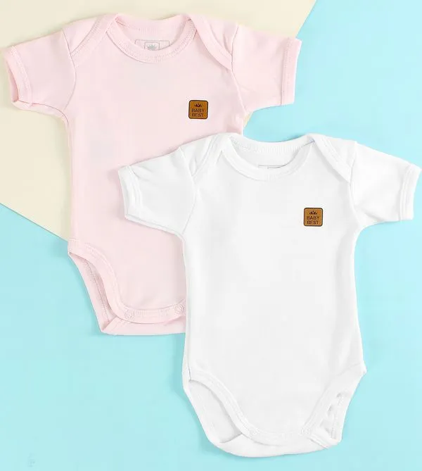 Kit Body Fio Egípcio com 2 unidades - 222179 De 0 a 12 meses Rosa - RN