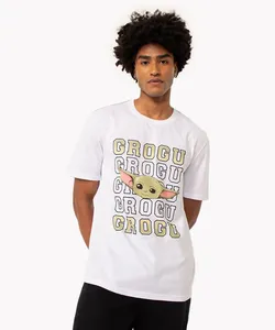 camiseta de algodão star wars manga curta branca P