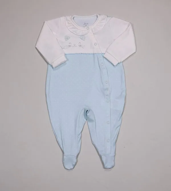 Macacão Gatinha Azul De 0 a 12 meses Azul - G