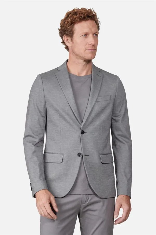 Paletó Malha Super Slim Cinza Cinza - 52