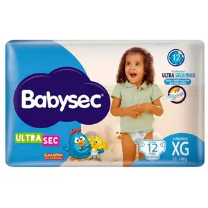Fralda Descartável Babysec Galinha Pintadinha Ultra Jumbinho XG 12 Unidades