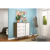 Cômoda Sapateira em MDF/MDP, 1 Porta, 4 Gavetas, 4 Prateleiras - Retrô 30 Rustik / Branco