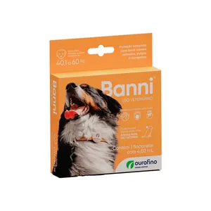 Banni Antipulgas para Cães de 40kg a 60kg 4,02 ml