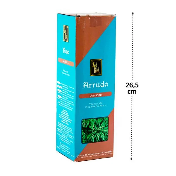 Incensos Zed Black Arruda 100 - Kashimir