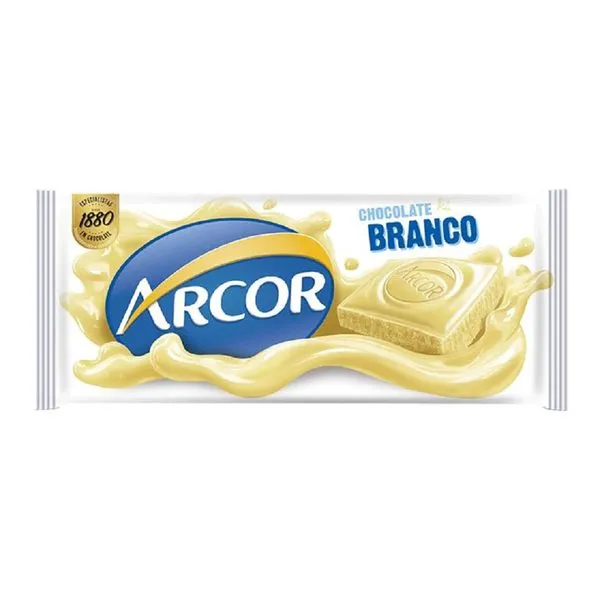 Chocolate Tablete Arcor Chocolate Branco 80g
