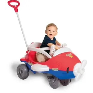 Veículo para Bebê Aeroh 2em1 com Som Luz e Hélice Giratória Capacete Incluído Calesita Brinquedos Veículo para Bebê Aeroh 2em1 com Som Luz Hélice e Capacete Calesita