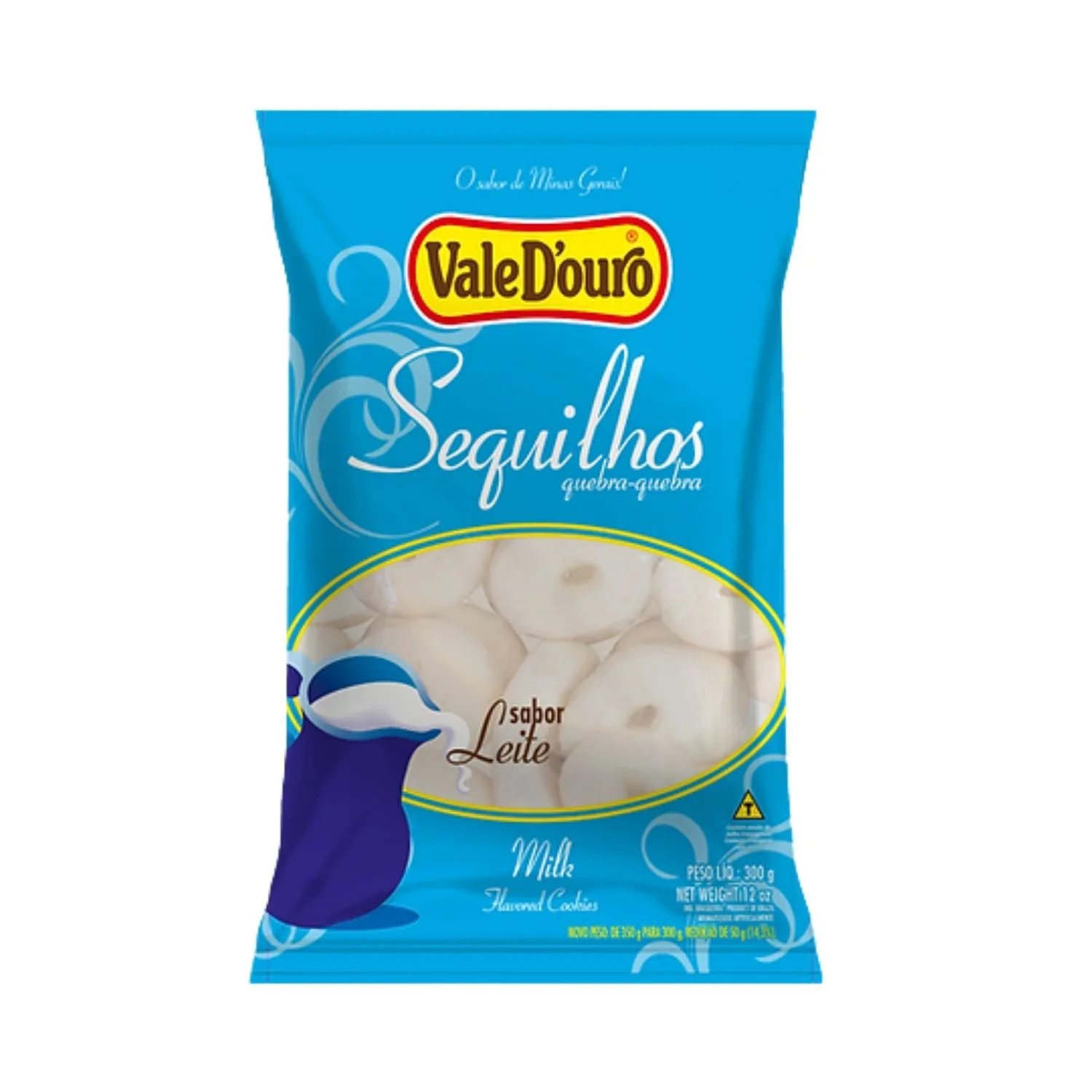 Biscoito Sequilhos Leite Sem Glúten Sem Lactose - Vale D'Ouro 300g