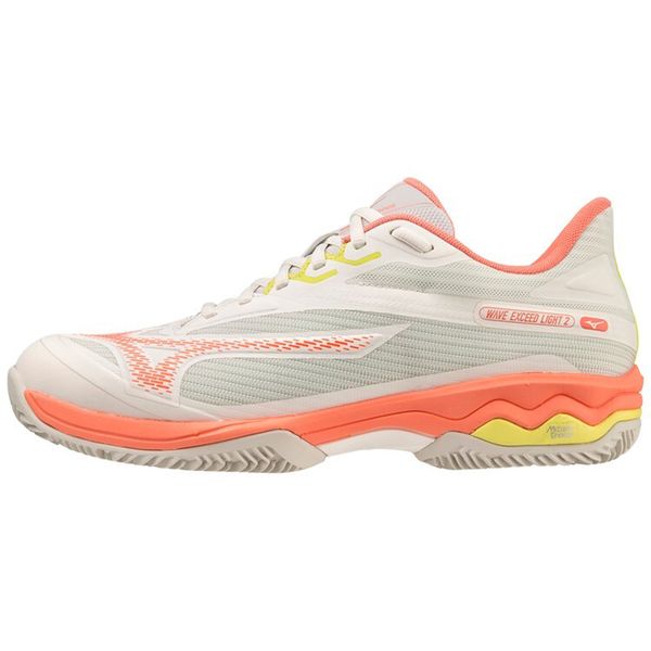 Tênis de Tennis Feminino Mizuno Wave Exceed Light 2 Clay Court 39 Branco