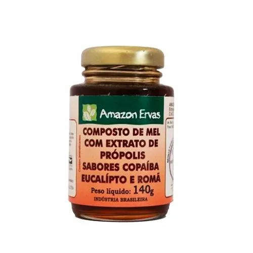 Composto de Mel com Própolis Romã Eucalipito e Copaíba Amazon Ervas 140g