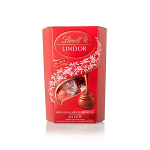 Chocolate Lindt Lindor Cornet Ao Leite 6 unidades 75g