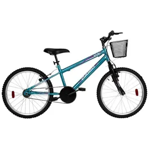Bicicleta Cairu Aro 20 Rebaixada Star Girl Cesta Azul (MP)