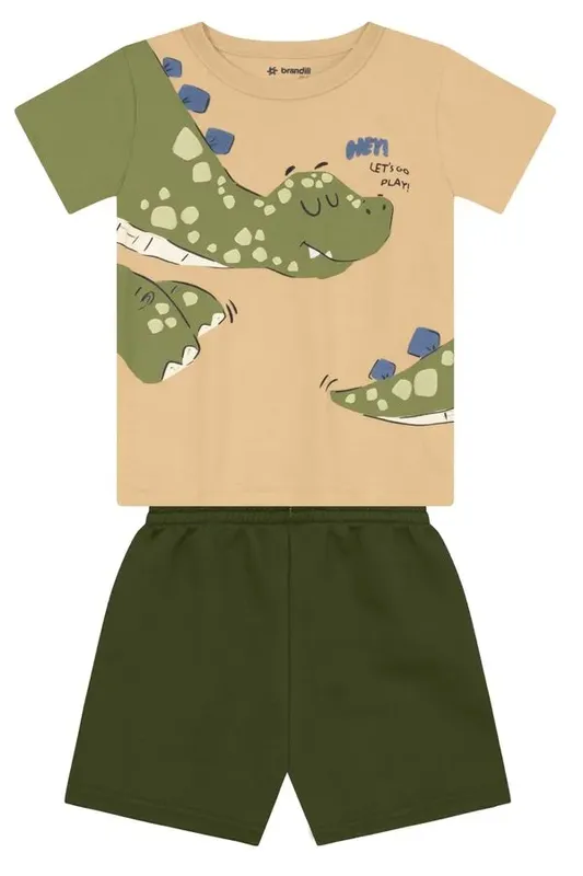 Conjunto infantil menino em malha Brandili -3