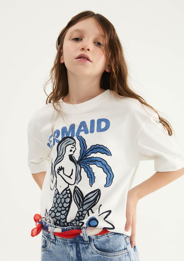 Blusa Infantil Menina Oversized Super Cotton - Off white 016