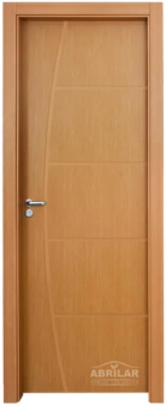 Kit Porta com Batente Decorada Mogno Pintura UV Direita - 210x90