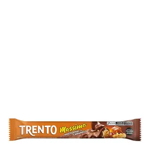 Wafer Amendoim com Caramelo Trento Massimo Pacote 25g
