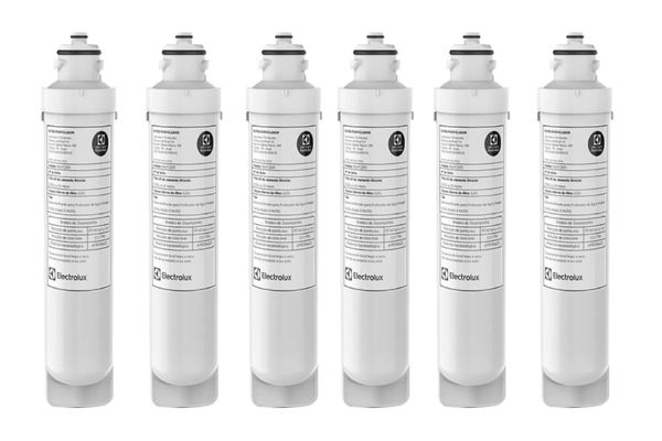 Kit Filtro/Refil Original para Purificador de Água Electrolux PA21G / PA26G / PA31G (6 unidades) Não se aplica