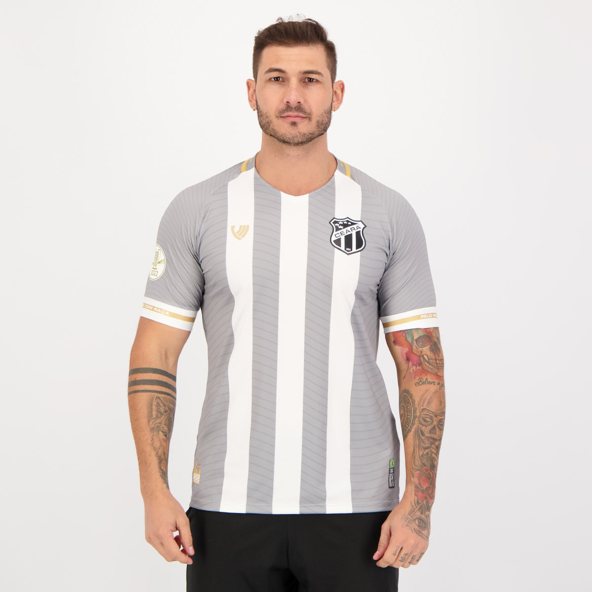 Camisa Vozão Ceará III 2021 Copa do Nordeste 2022 Cinza