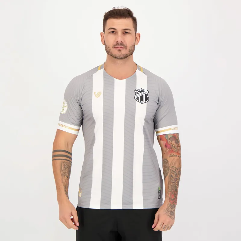 Camisa Vozão Ceará III 2021 Copa do Nordeste 2022 Cinza