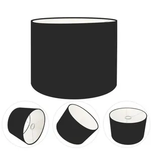 Cúpula Abajur Cilíndrica Cp-7016 ø35x30cm Preto