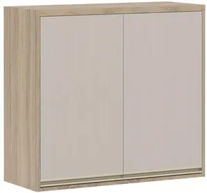 Armário Luciane Yara 2 Portas 80cm | Vanilla/Grafite
