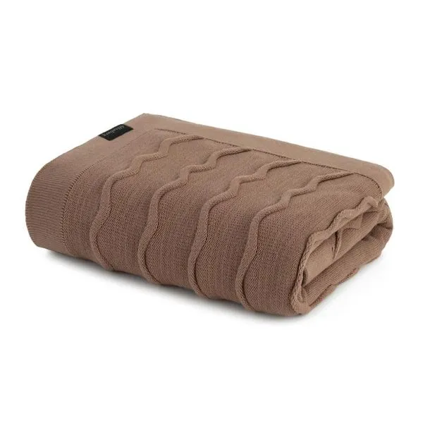 Peseira de Tricô Serenité Acrílico 70cm X 260cm 1 Peça Marrom Mocha Altenburg Peseira de Tricô Serenité Acrílico 70cm X 260cm Marrom Mocha Altenburg