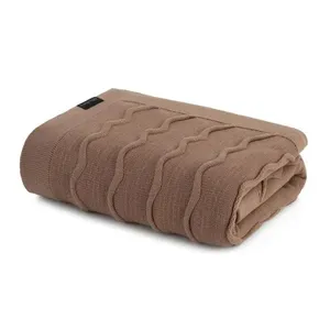 Peseira de Tricô Serenité Acrílico 70cm X 260cm 1 Peça Marrom Mocha Altenburg Peseira de Tricô Serenité Acrílico 70cm X 260cm Marrom Mocha Altenburg