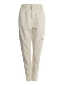 Calça Sarja Clochard Cargo Feminina NATURAL 36