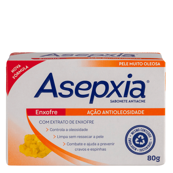 Sabonete Barra Asepxia Antioleosidade 80g