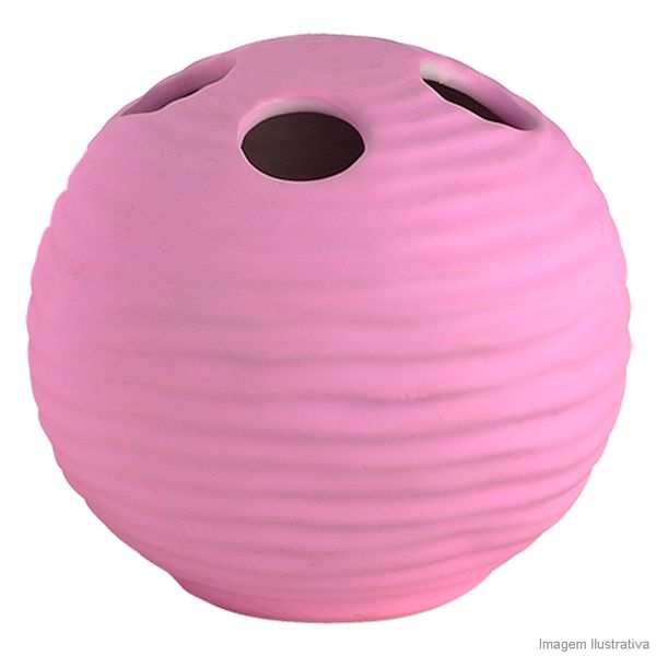 Porta escova de dentes rosa BA9147G Coisas e Coisinhas