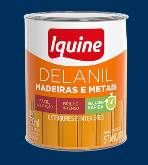 Esmalte Standard Sintético Alto Brilho Delanil 750ml Esmalte Standard Sintético Alto Brilho Delanil Azul Del Rey 750ml