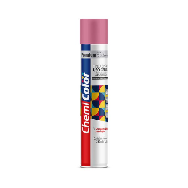 Tinta Uso Geral Spray 250Ml Rosa Chemicolor