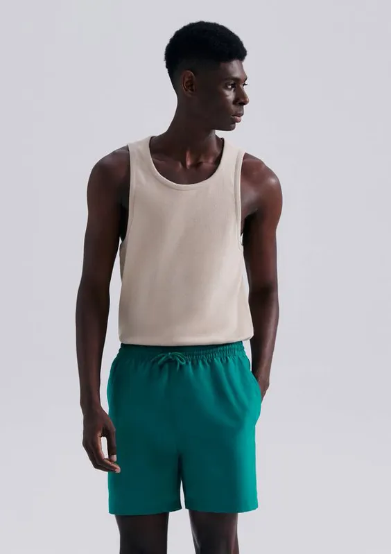 Shorts Praia Básico Masculino - Verde XG