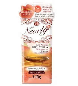 Cera Depilatoria Neorly Refil Rollon Morango 140G
