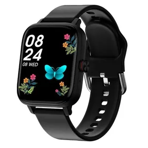 SmartWatch com mostrador personalizado para homens e mulheres Preto