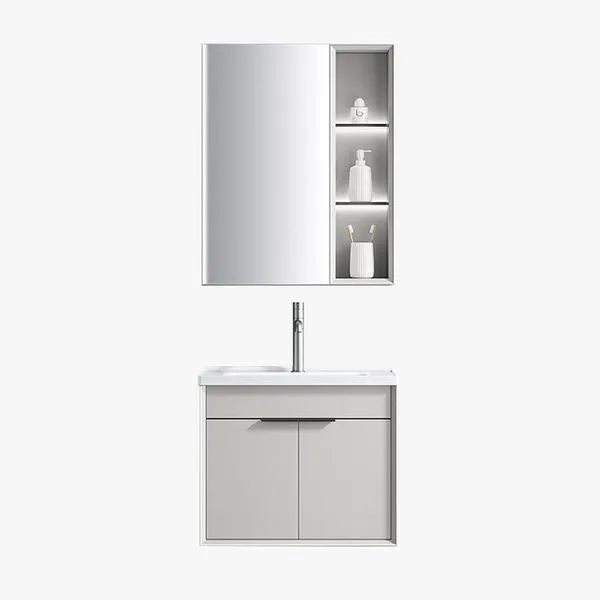 Kit Gabinete Completo Delicatto Para Banheiro WPC YS-506-60 (MP)
